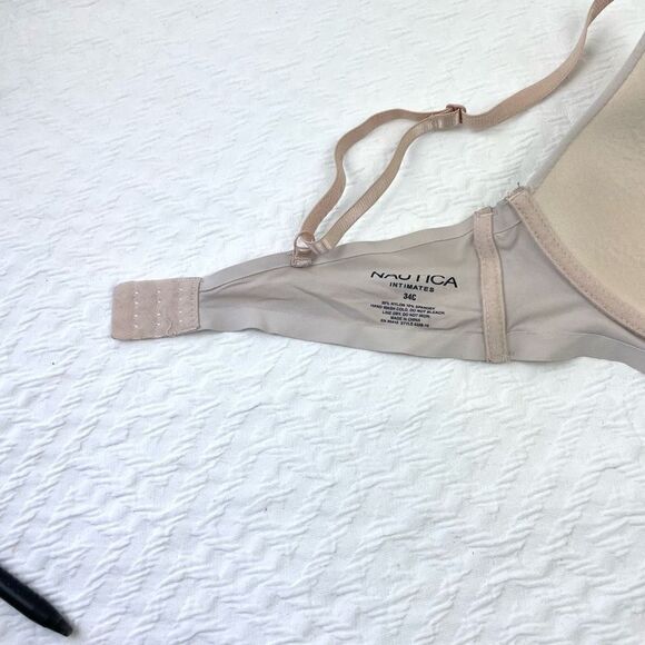 BUY 1 GET 1 FREE nautica intimates 34c nude tan wire free - Picture 8 of 9